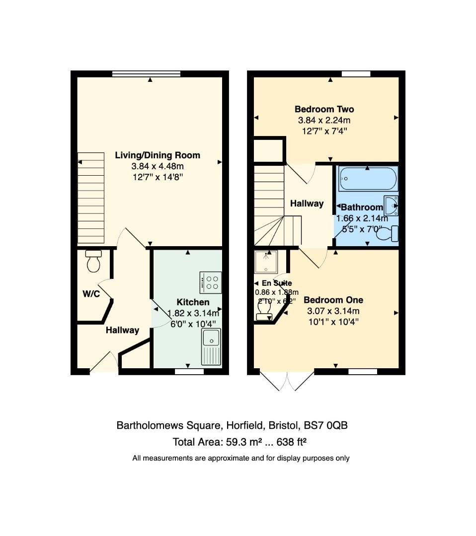 Floorplan for Bartholomews Square, Horfield, Bristol